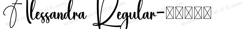 Alessandra Regular字体转换